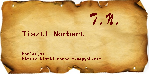 Tisztl Norbert névjegykártya